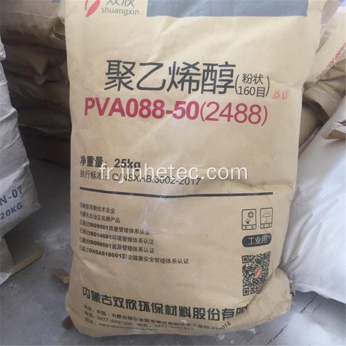 Shuangxin Brand PVA 2488 pour le liant des carreaux de céramique